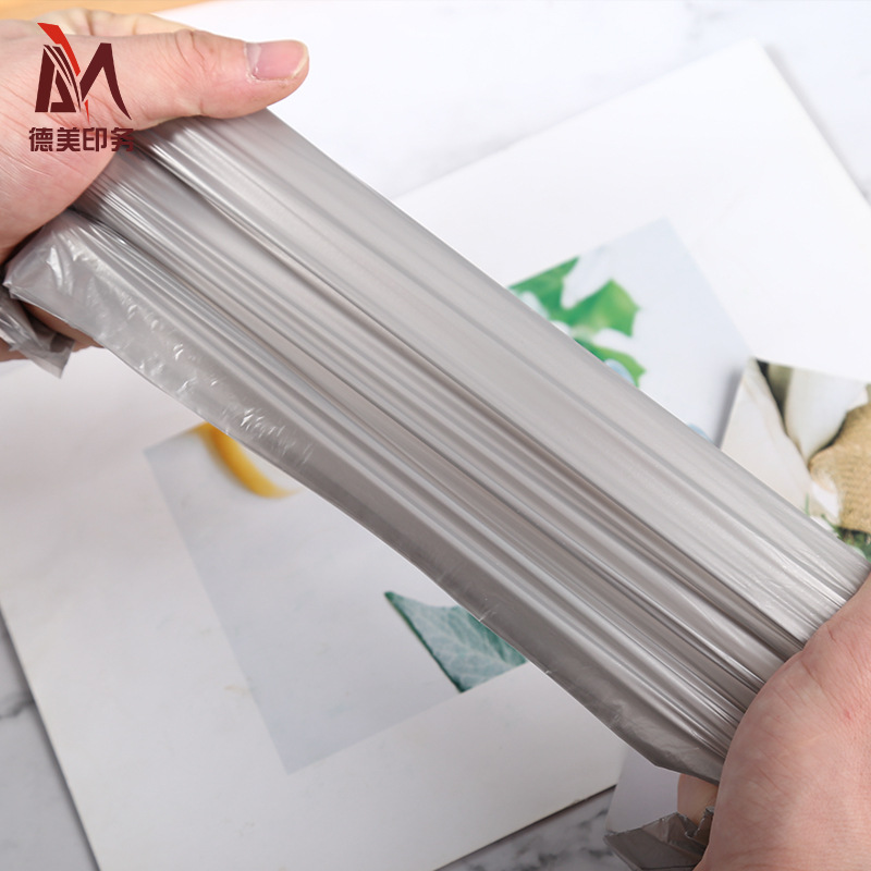45*50cm一次性点断式平口垃圾袋连卷全新料加厚牢固家用厨房 彩色 4