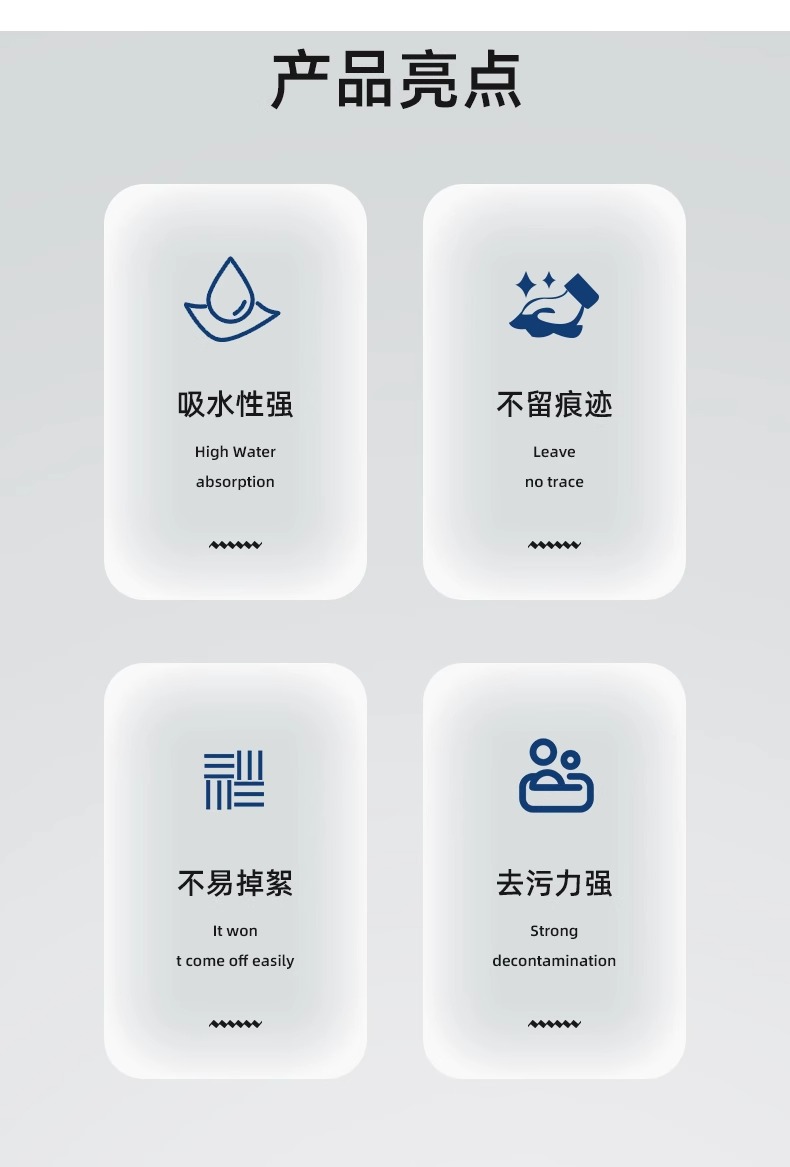 魔力抹布擦玻璃专用加厚毛巾吸水不掉毛家用保洁清洁布厨房神器 detail 6
