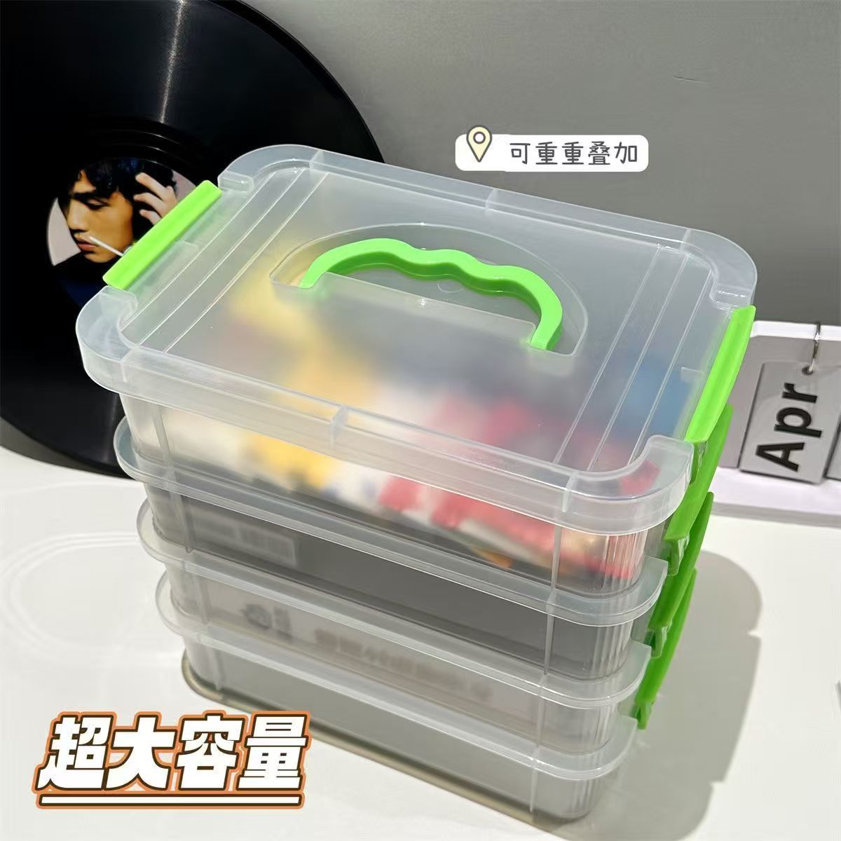 积木收纳盒分类盒子装玩具积木零件分格抽屉储物整理箱桌面收纳盒 2
