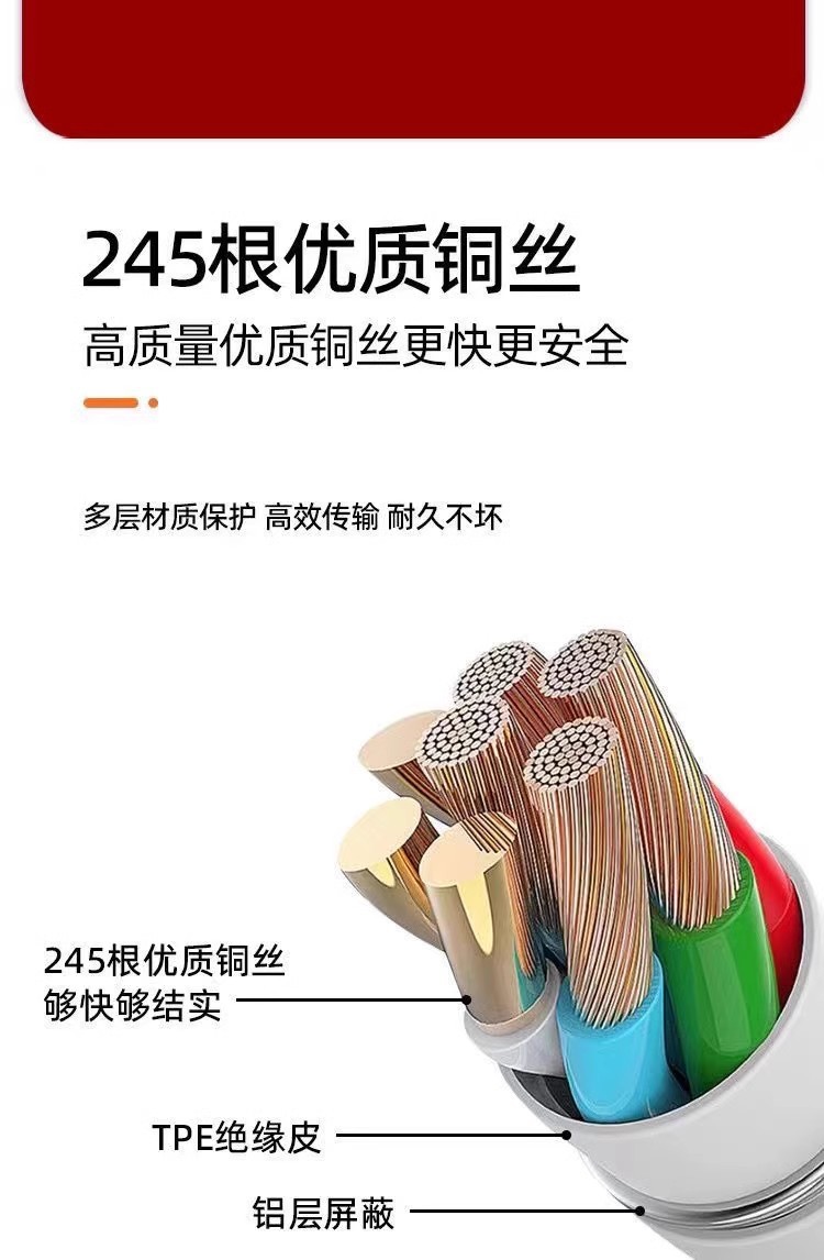 200W充电线适用VIVO/iQOO手机11pro充电线120W闪充线11s双typec10 detail 8