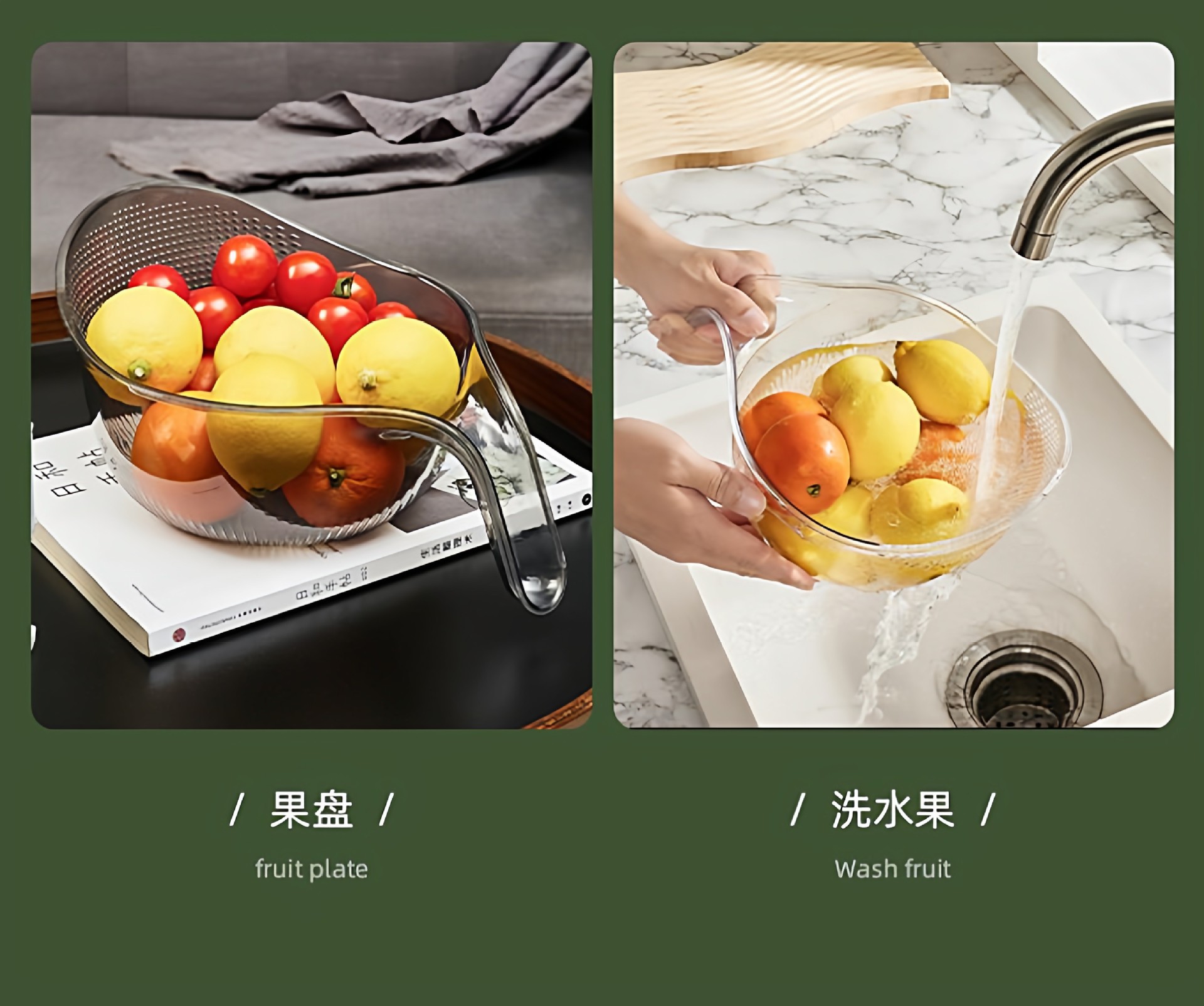 淘米神器洗米筛淘厨房用品沥水篮多功能洗菜盆水瓢过水沥水淘米篮 detail 13