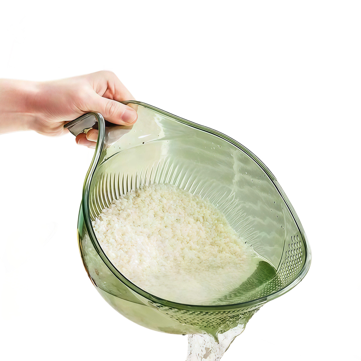 淘米神器洗米筛淘厨房用品沥水篮多功能洗菜盆水瓢过水沥水淘米篮 5
