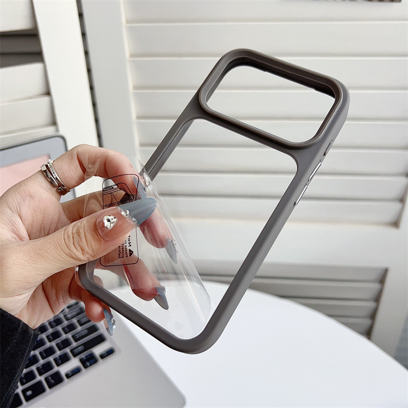 适用iPhone17Promax滴胶手机壳1.5深凹槽苹果奶油胶DIY硬壳保护套 detail 11
