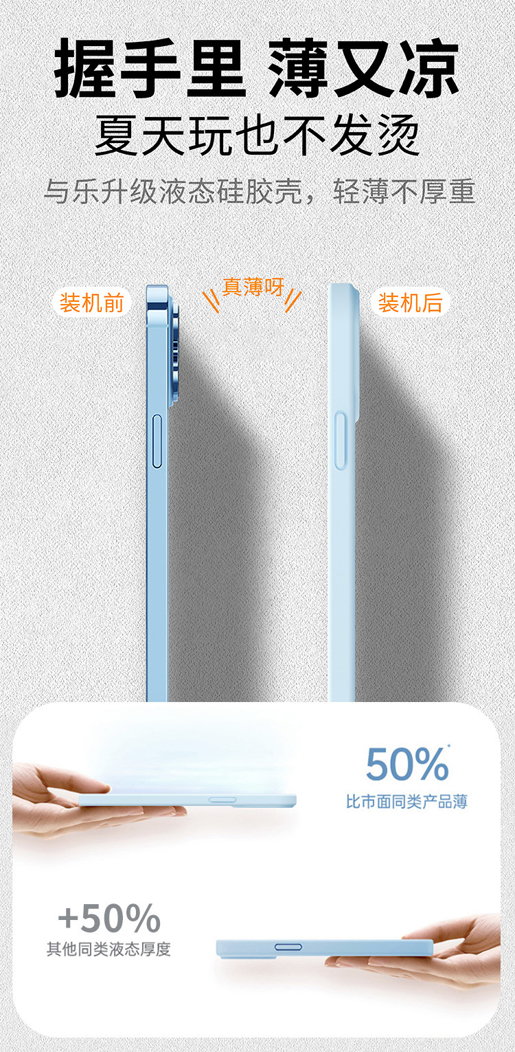 液态硅胶全包镜头适用iPhone17PROMAX手机壳ai按键简约苹果16防摔 detail 6