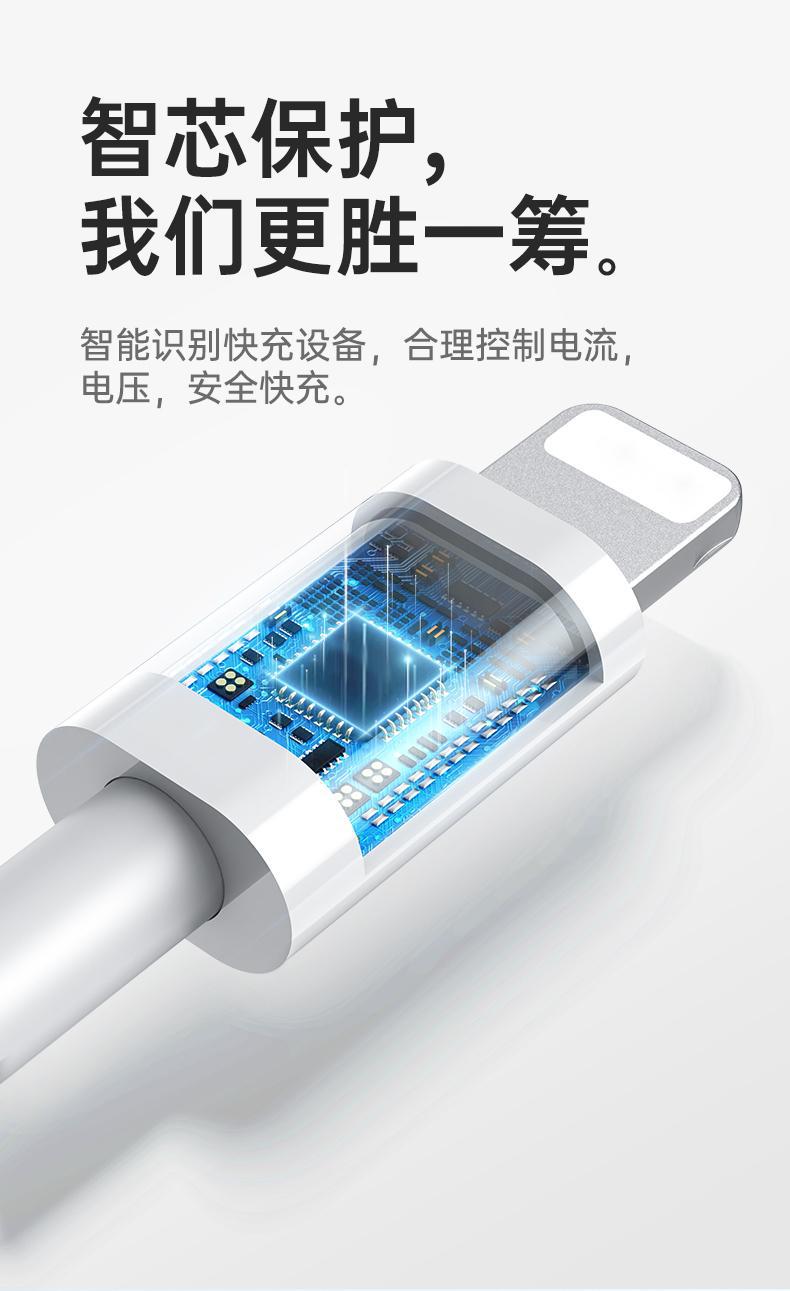 【加粗铜丝】适用苹果14iPhone13promax快充线PD20W编织数据线30W detail 12