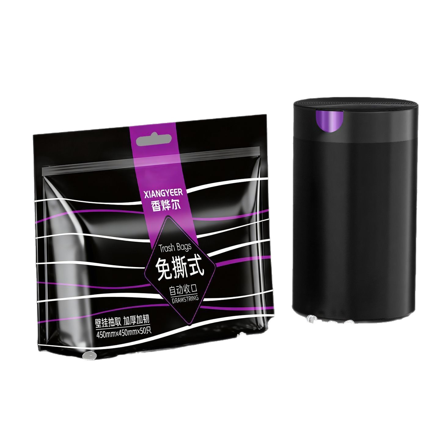 免撕垃圾袋加厚家用超厚抽拉式家居巨厚厕所厨房坚固耐用自动收口 5