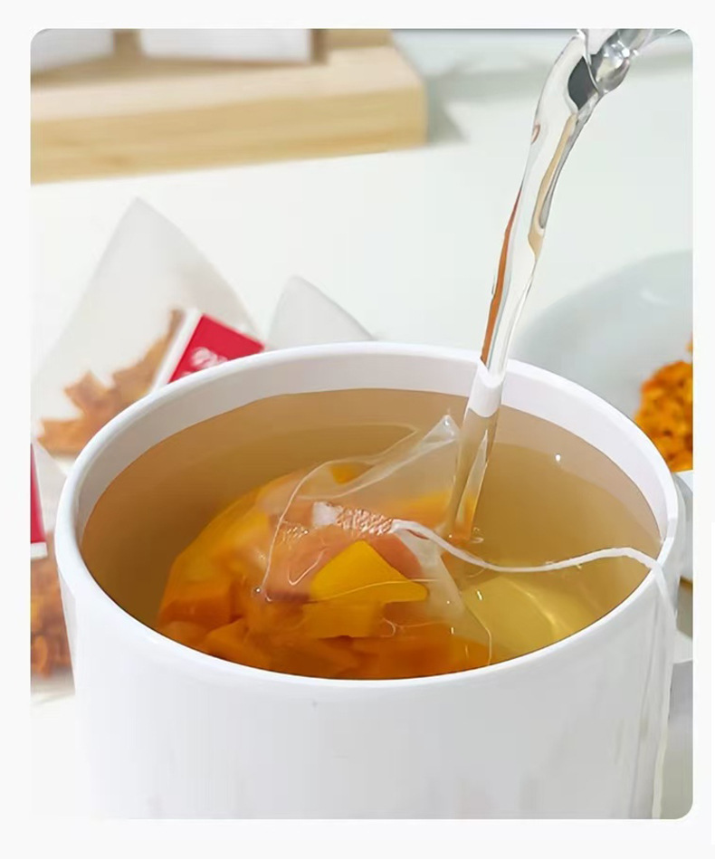 现货南瓜茶蜜本南瓜韩国同款去皮南瓜茶盒装三角包组合茶代发一件 detail 12