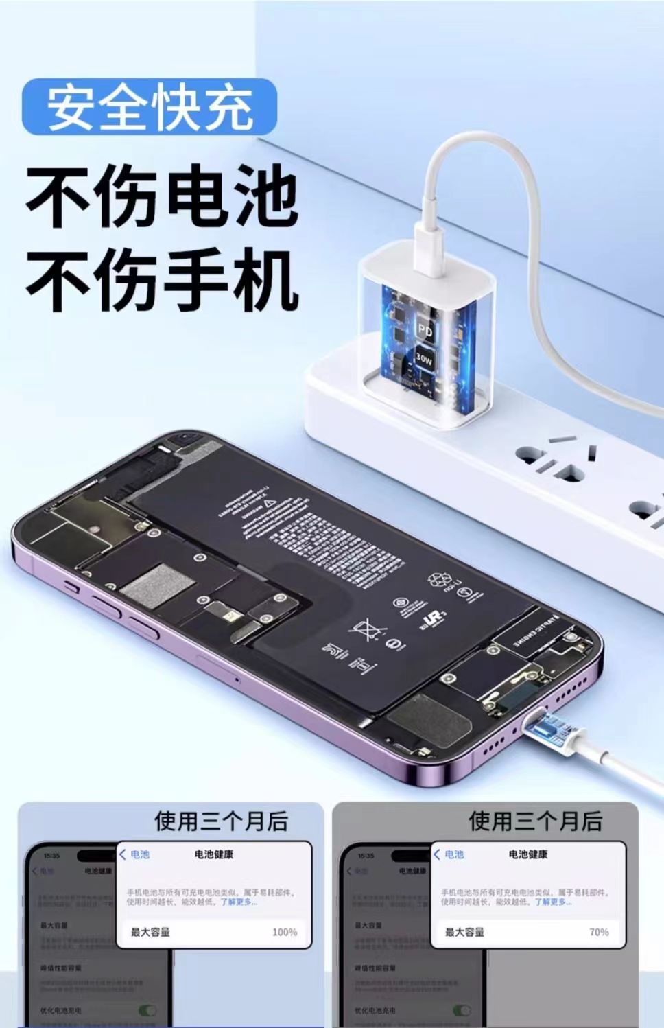 官方正品适用苹果数据线快充iPhone14/13pro/12/11/8p6手机充电线 detail 8