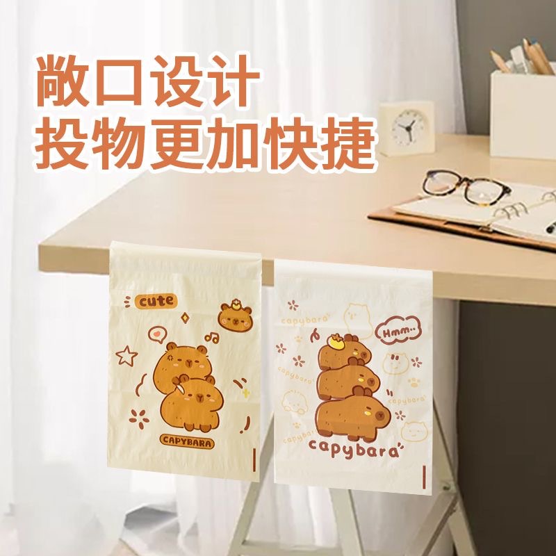 日系卡通动漫车载垃圾袋粘贴式可爱办公室学生宿舍桌面课桌专用袋 detail 13