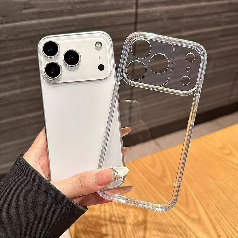 透明加厚适用iphone17promax手机壳苹果16/15pro软壳17air简约14 3