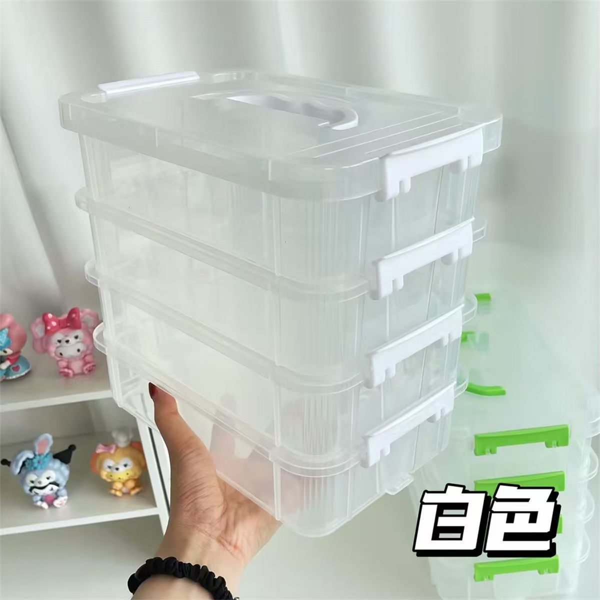 积木收纳盒分类盒子装玩具积木零件分格抽屉储物整理箱桌面收纳盒 detail 11