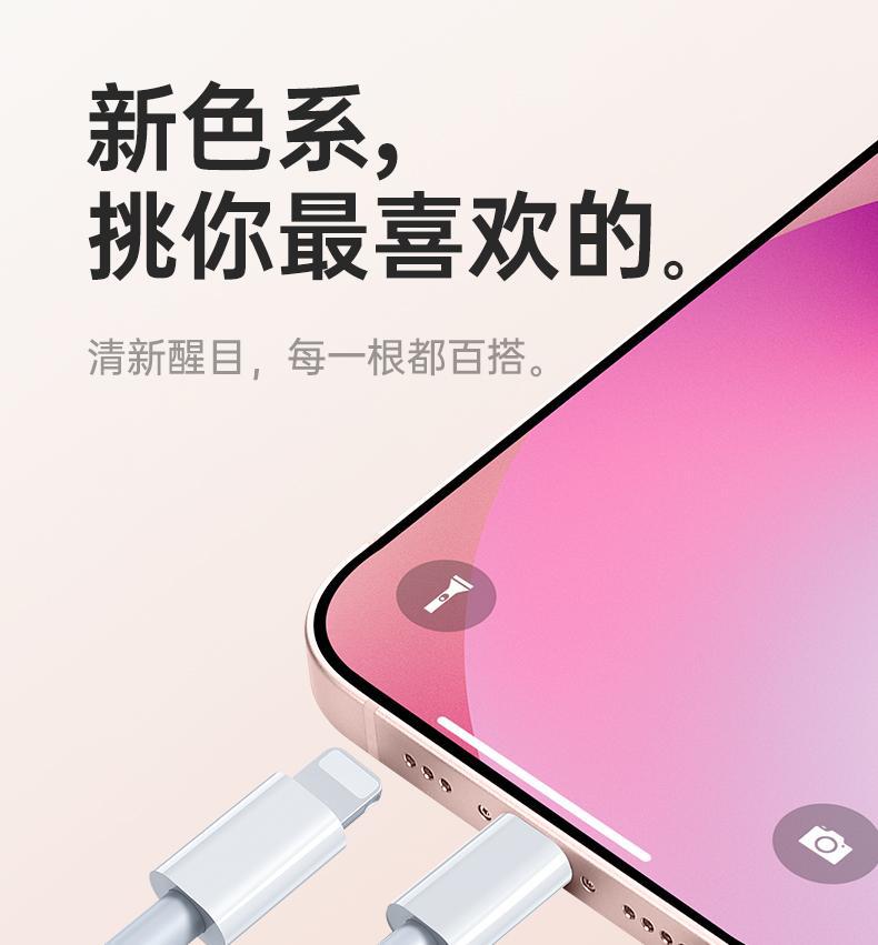 【加粗铜丝】适用苹果14iPhone13promax快充线PD20W编织数据线30W detail 4