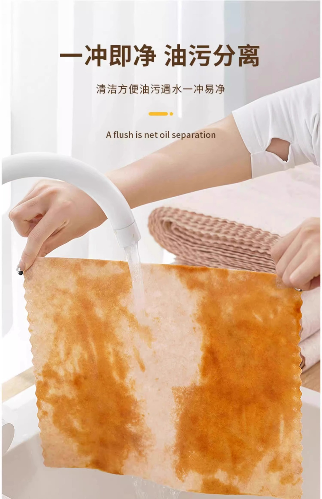 绿色丝瓜瓤洗碗布丝瓜络去油专用厨房清洁百洁布抹布刷碗刷锅神器 detail 10