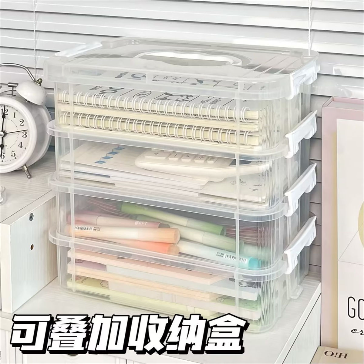 积木收纳盒分类盒子装玩具积木零件分格抽屉储物整理箱桌面收纳盒 detail 4