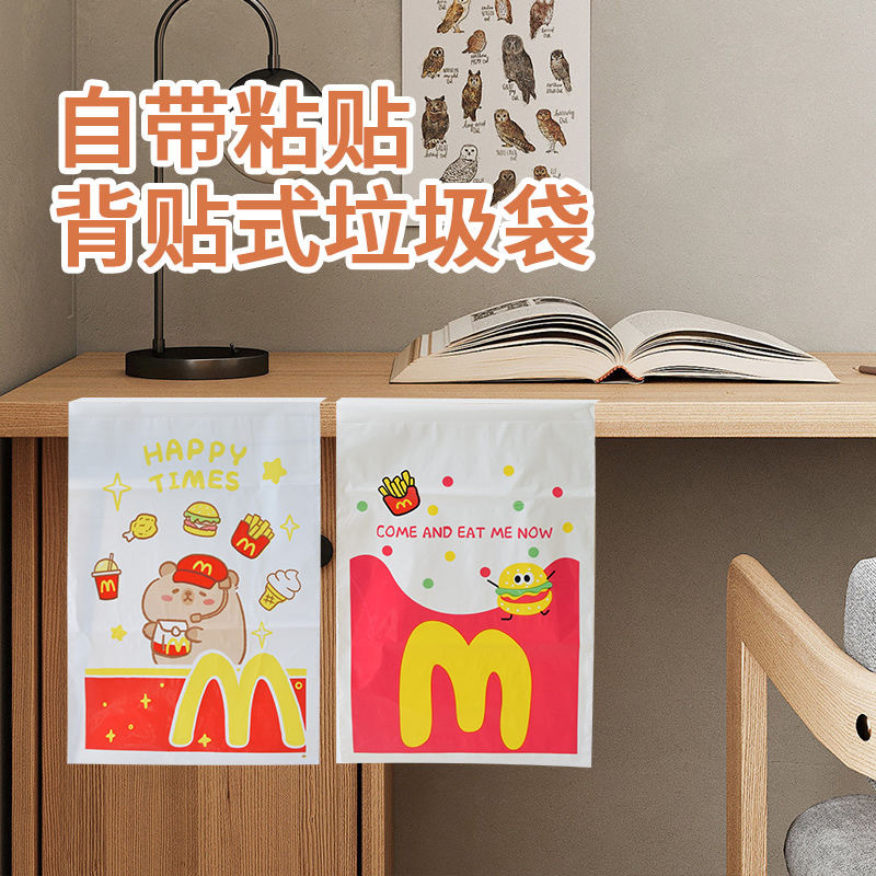 日系卡通动漫车载垃圾袋粘贴式可爱办公室学生宿舍桌面课桌专用袋 detail 12