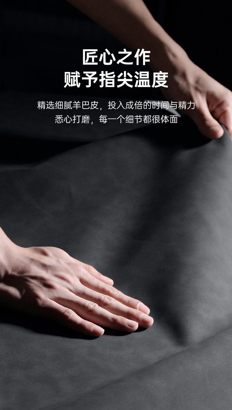 适用华为Mate50手机壳纯色羊巴皮Mate50E手机套男奢华防摔保护壳 detail 9