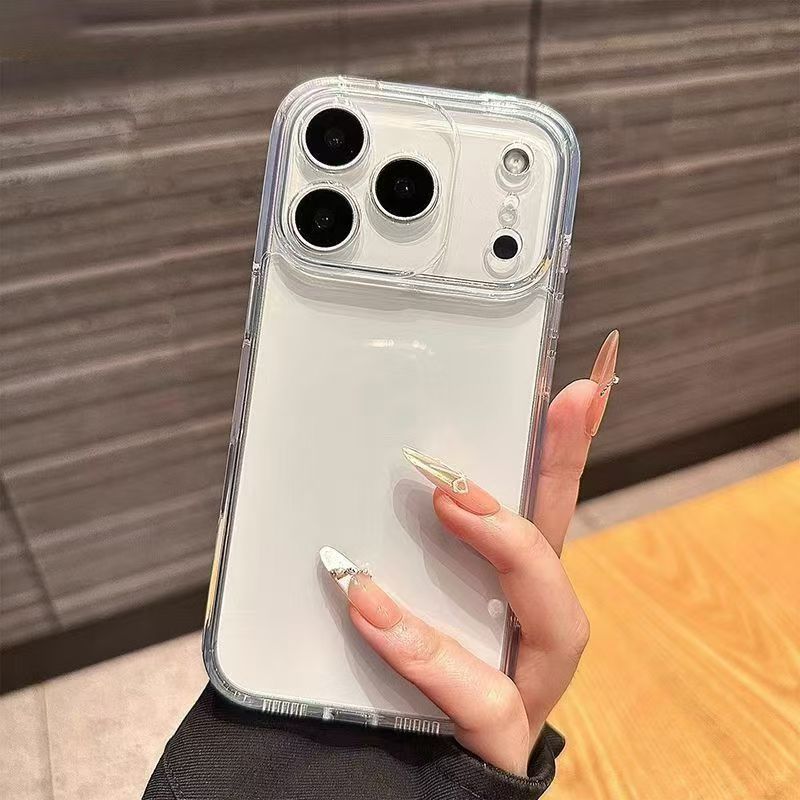 透明加厚适用iphone17promax手机壳苹果16/15pro软壳17air简约14 4