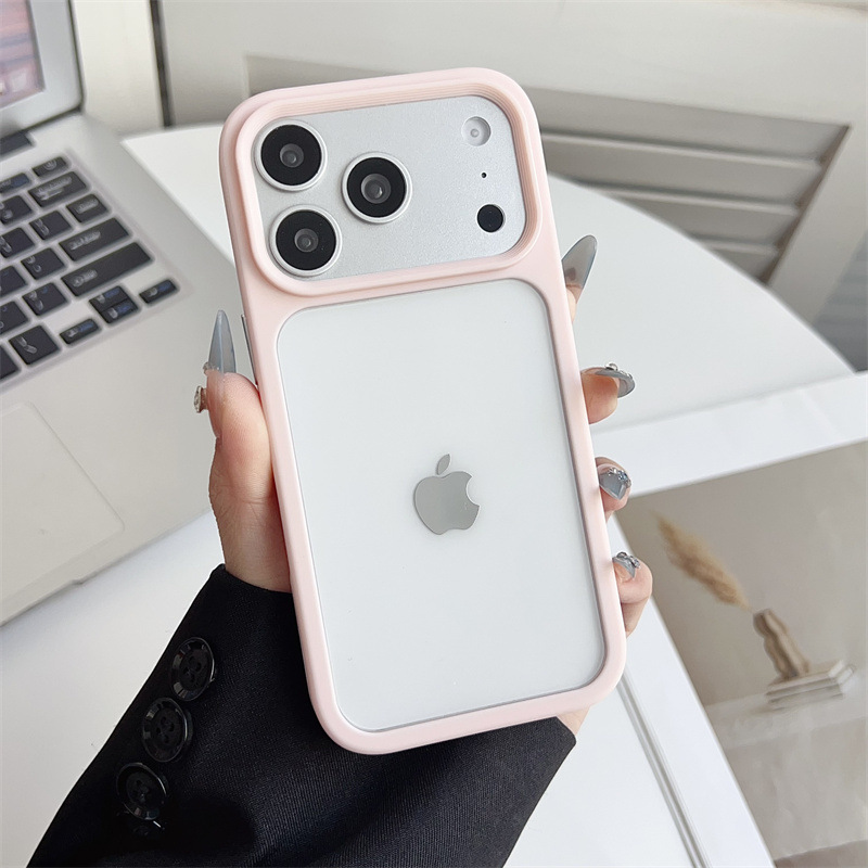 适用iPhone17Promax滴胶手机壳1.5深凹槽苹果奶油胶DIY硬壳保护套 4