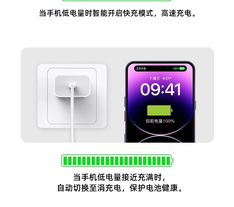 适用苹果数据线PD30W充电头iPhone16/14/12ProMax/13/8快充线原厂 detail 11