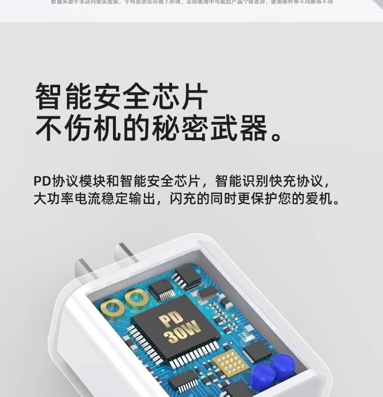 适用苹果数据线PD30W充电头iPhone16/14/12ProMax/13/8快充线原厂 detail 4